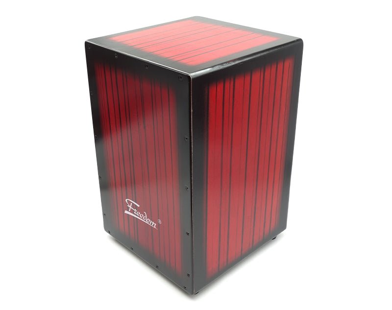 Freedom Cajon Box Drum Wooden Percussion Box Padded Case Red DB01-RED