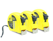 3 Pack 5m Tape Measure 16ft Retractable Hook Cm S771