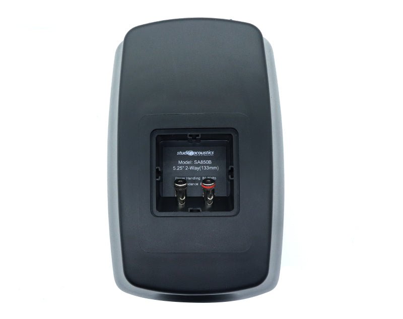 Studio Acoustics 5.25" 2 Way Indoor Outdoor Bookshelf Ceiling Speakers Pair 70W Black SA850B