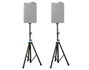 Heavy Duty Speaker Stands Pair Top Hat Mounting Bracket 2m Height SP19B