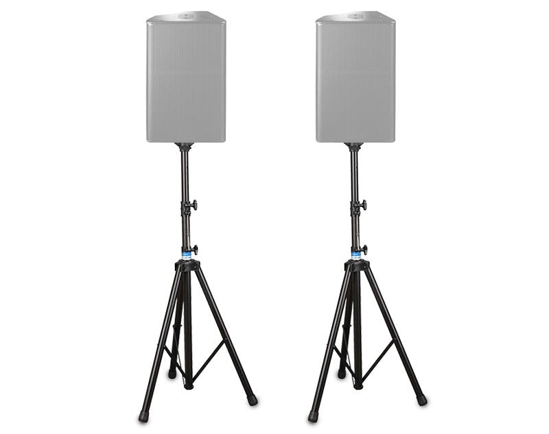 Heavy Duty Speaker Stands Pair Top Hat Mounting Bracket 2m Height SP19B