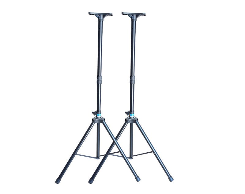 Heavy Duty Speaker Stands Pair Top Hat Mounting Bracket 2m Height SP19B