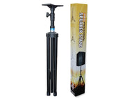 Heavy Duty Speaker Stands Pair Top Hat Mounting Bracket 2m Height SP19B