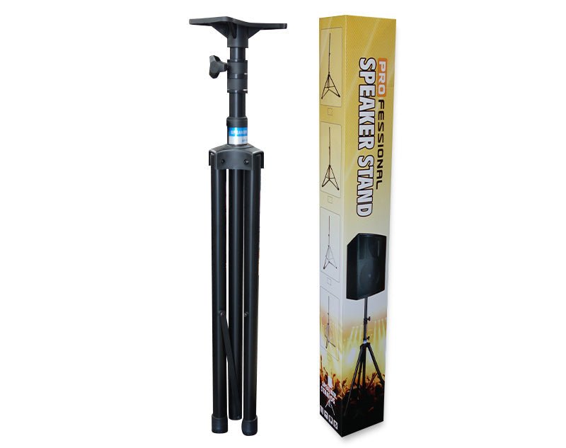 Heavy Duty Speaker Stands Pair Top Hat Mounting Bracket 2m Height SP19B