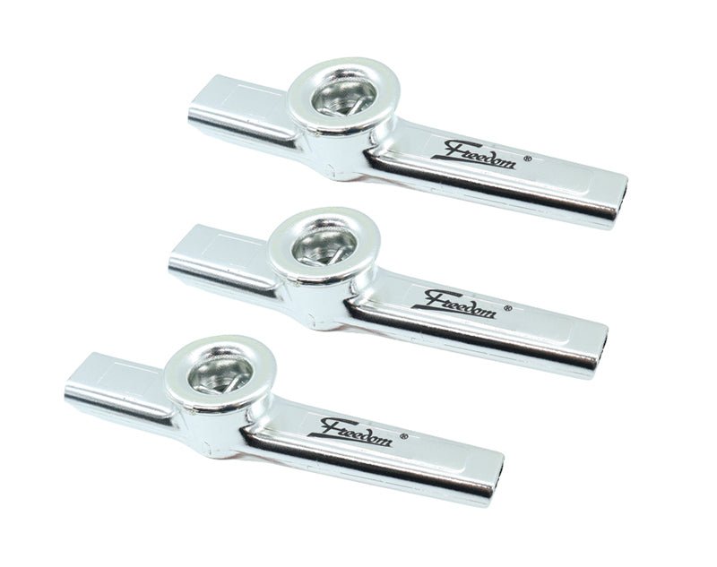 Freedom Pack of 3 Kazoo Silver KA1-SIL