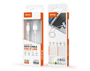 Moveteck iP to USB Data Cable 1m 5V 3.4a White Black TB1365