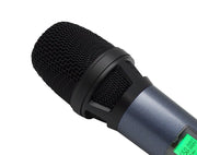 Precision Audio Professional Twin Channel Wireless Microphone UHF Digital Display TM-PRO200