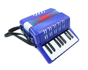 17 Key Piano Accordion 8 Bass Pads Key Of C 24x10cm UC104 Blue
