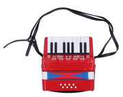 17 Key Piano Accordion 8 Bass Pads Key Of C 24x10cm UC104 Red