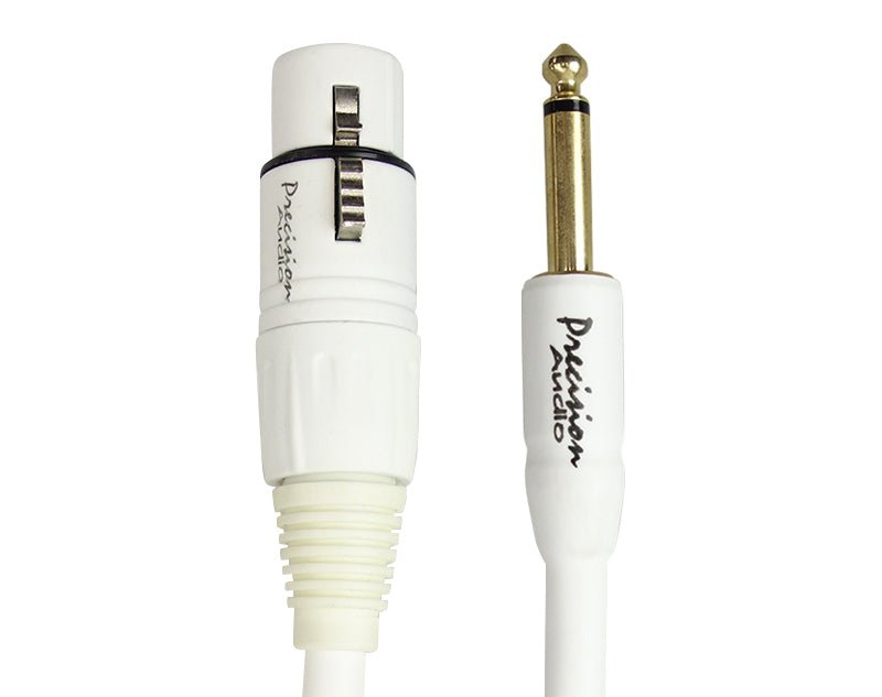 Precision Audio XLR To 1/4" 6.35mm Microphone Glow In The Dark Lead 10m MJACKGLOW10