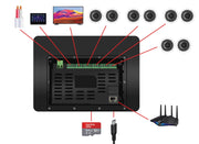 Weconic 10" Touchscreen Wall Amplifier with WiFi Bluetooth WTS-10