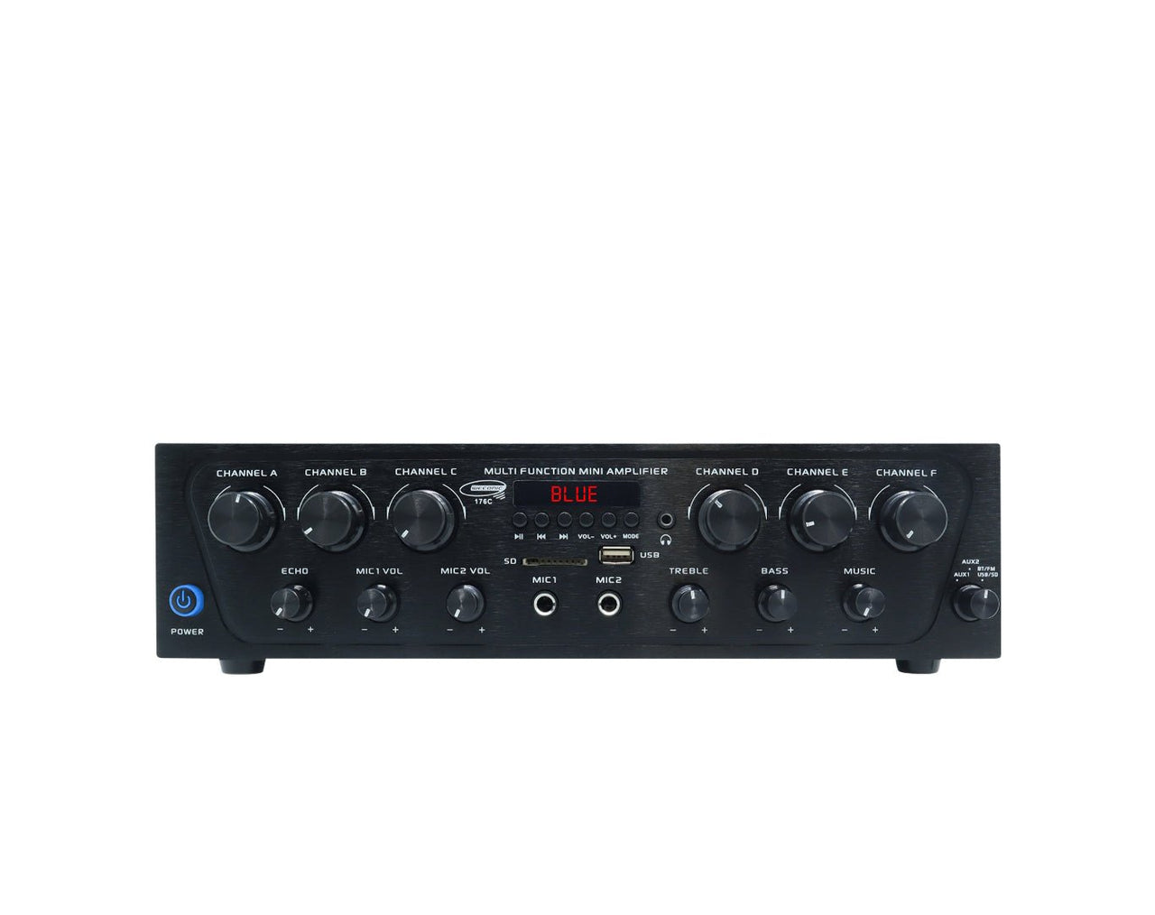 480W Bluetooth Amplifier 6 Channel Multi Zone 176C