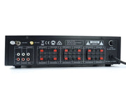 Weconic Outdoor Speaker Package with 480W Bluetooth Amplifier Black 176C+6xWTP660BLK