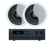 Weconic Bluetooth Amplifier 5.25" Ceiling Speaker Package Cafe Restaurant 182C+SA350W