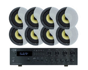 Weconic 6" Rimless Ceiling Speaker System with 4 Zone Bluetooth Amplifier LGC63