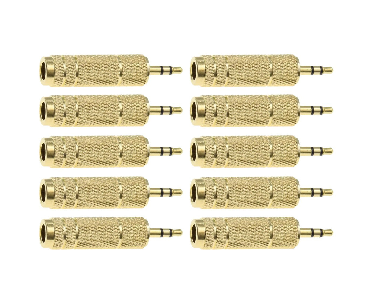 3.5mm to 6.35mm Jack Adaptor Pack of 10