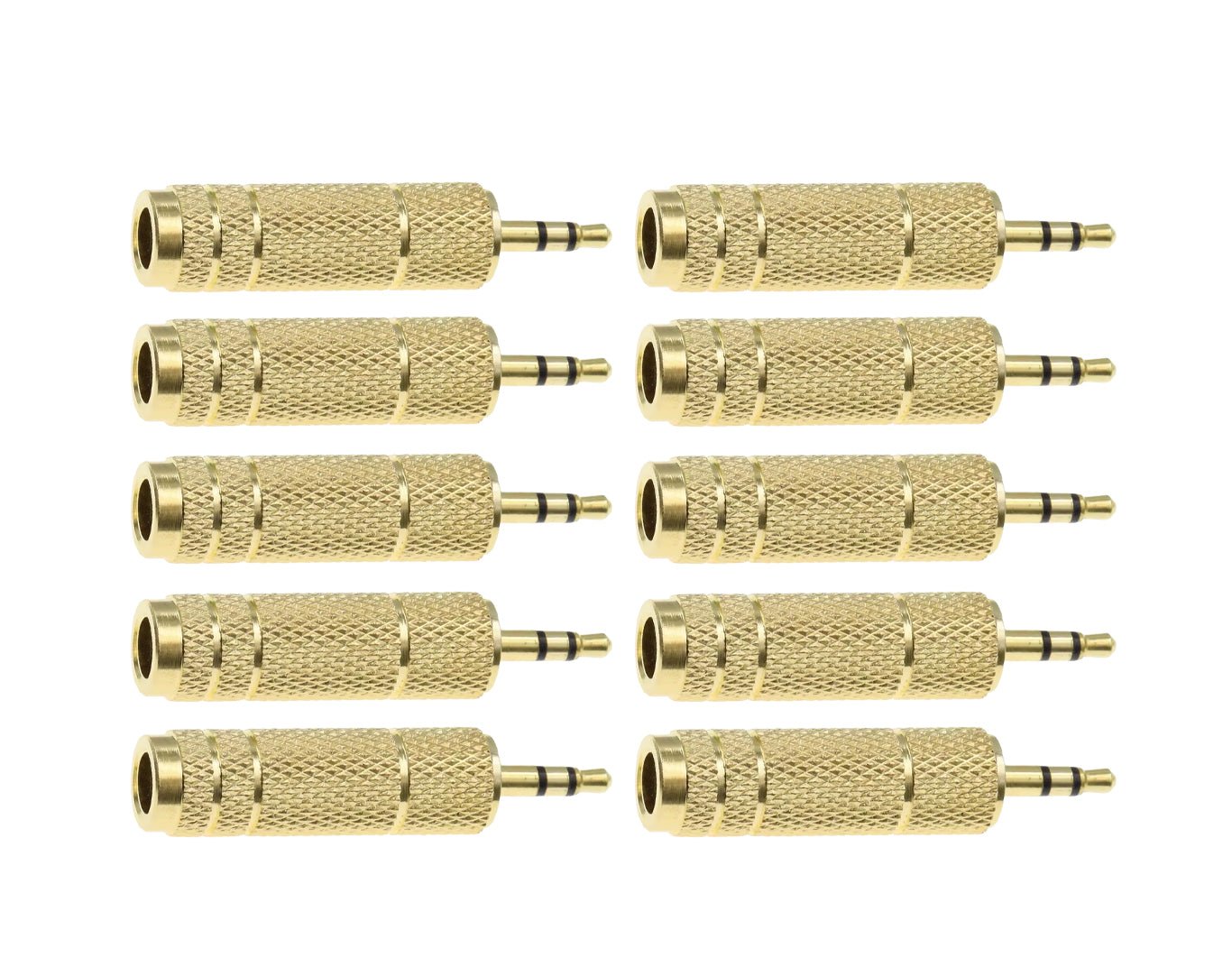 3.5mm to 6.35mm Jack Adaptor Pack of 10