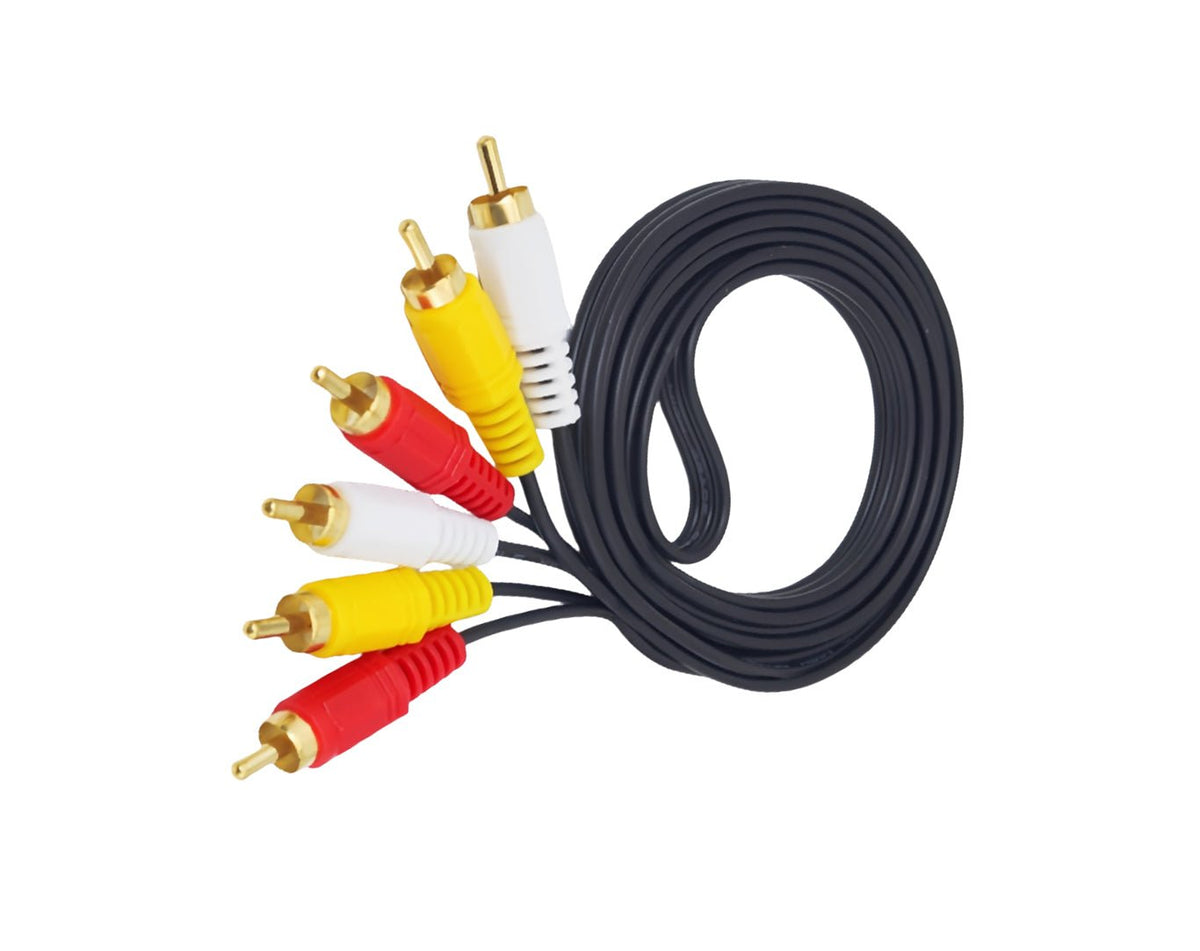 3RCA to 3RCA AV Audio Video Cable 7.5m Length RCA-7.5