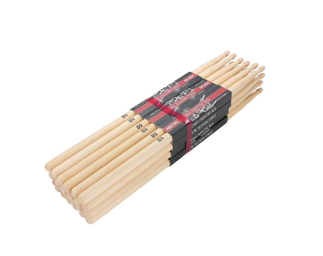 Hebikuo 12 Pack of 5B Maple Drumsticks GB101