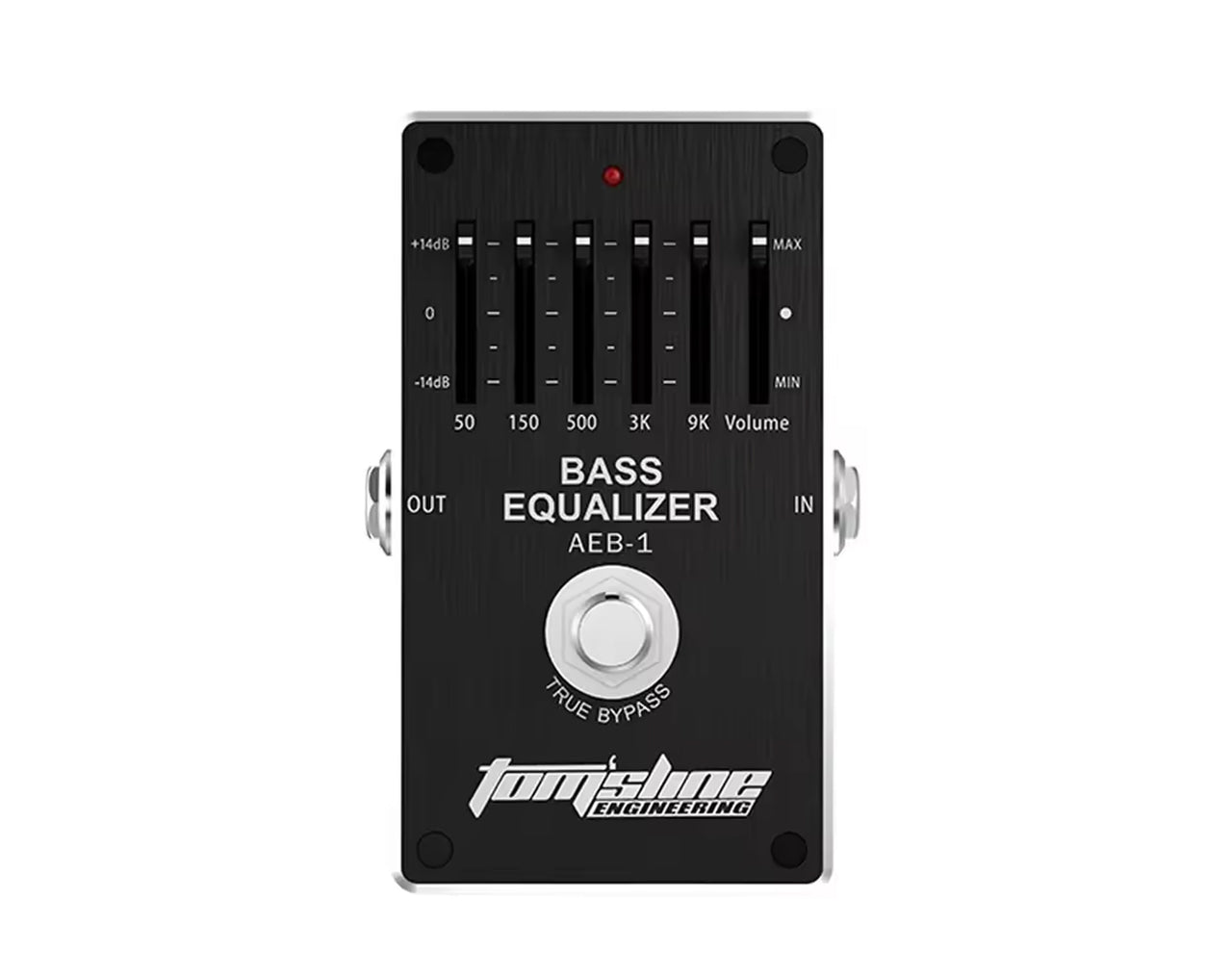 Tomsline 5-Band Bass EQ Pedal Black AEB-1