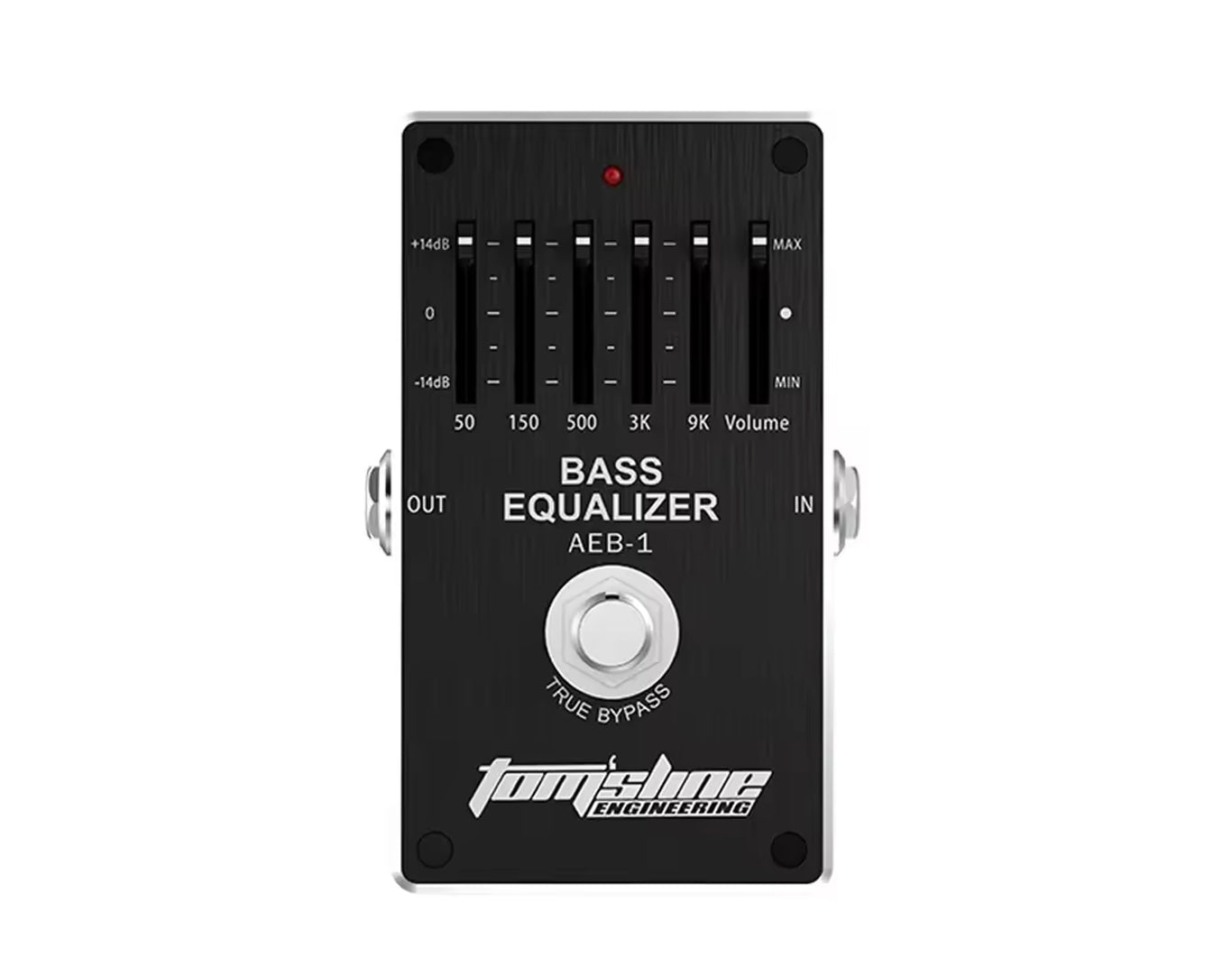 Tomsline 5-Band Bass EQ Pedal Black AEB-1