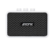 AROMA Portable Mini Guitar Amplifier with Bluetooth White AG-04-WHT
