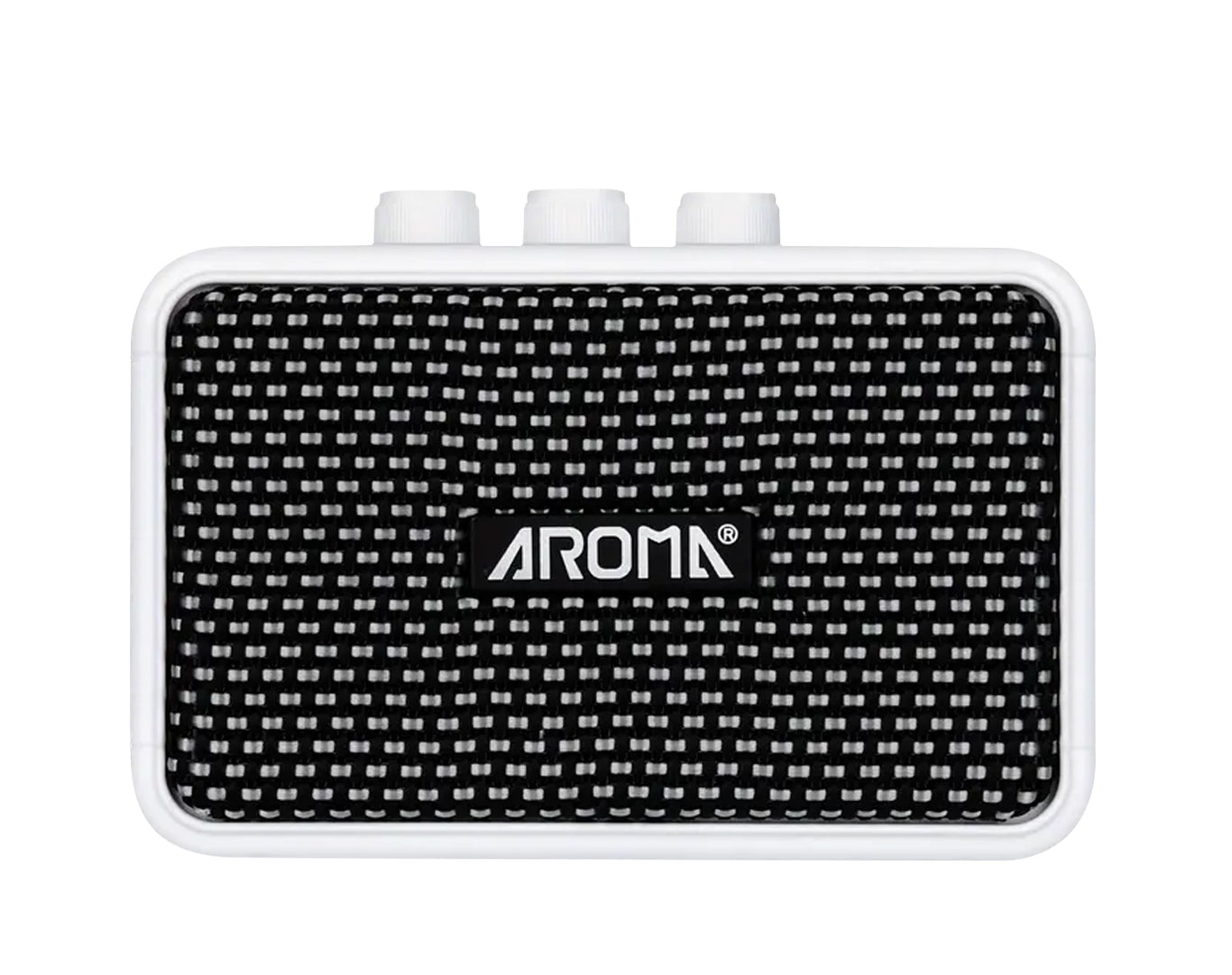 AROMA Portable Mini Guitar Amplifier with Bluetooth White AG-04-WHT