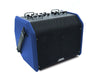 AROMA 80W Portable Guitar Amplifier 6.5" Woofer Clean Tones Bass Treble Control Bluetooth Built-In Battery AG-80A Blue