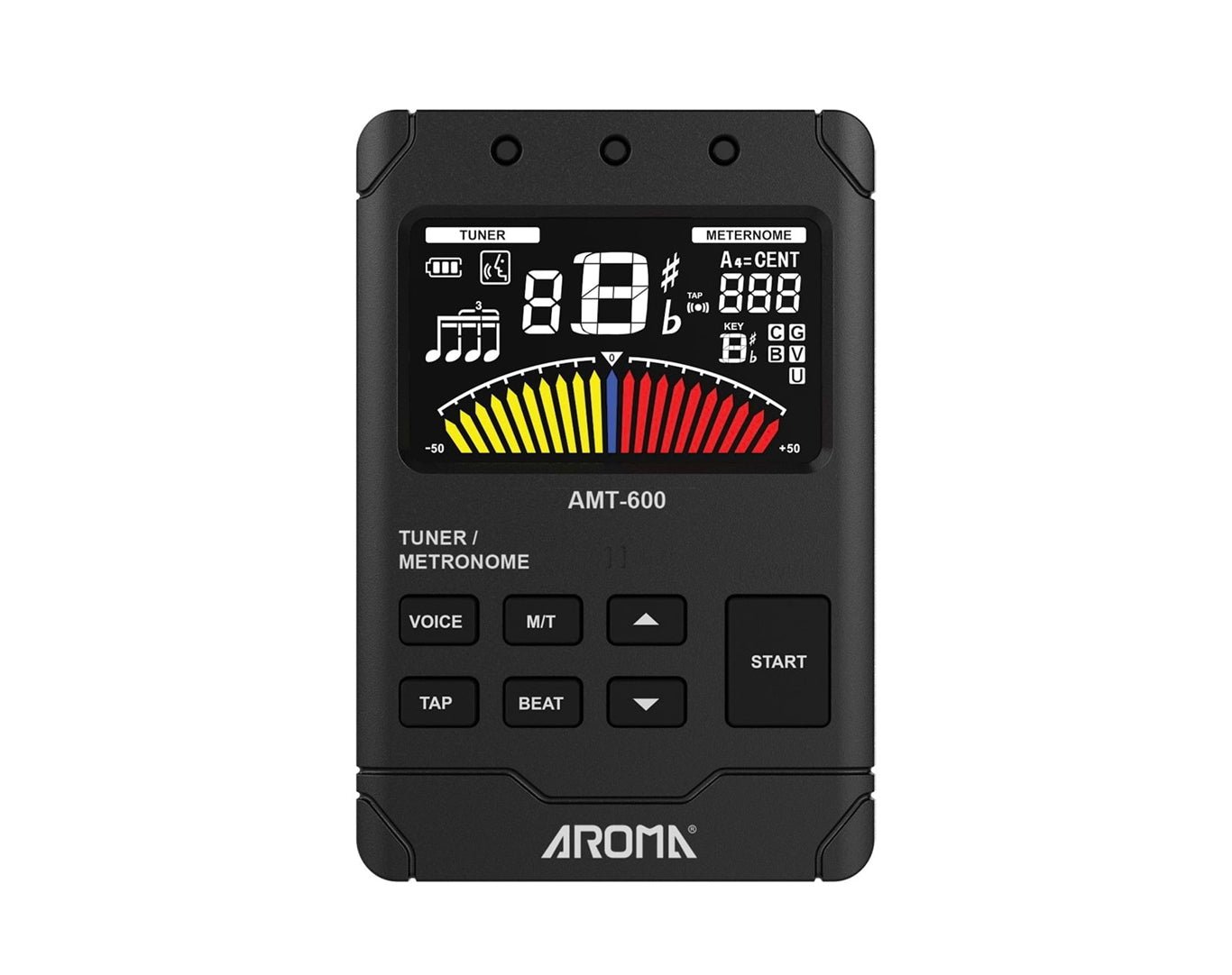 AROMA Rechargeable Chromatic Metronome Tuner Tone Generator