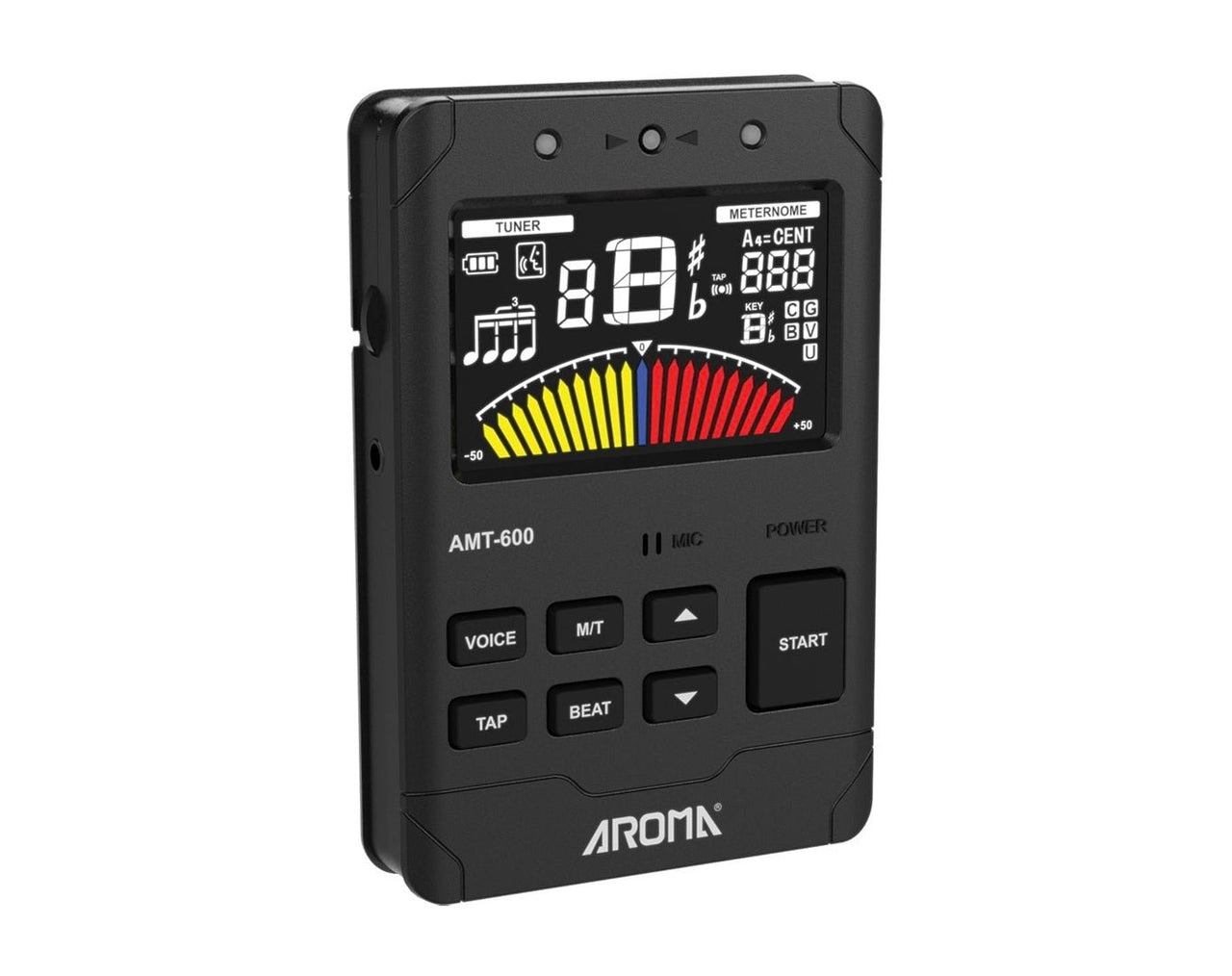 AROMA Rechargeable Chromatic Metronome Tuner Tone Generator