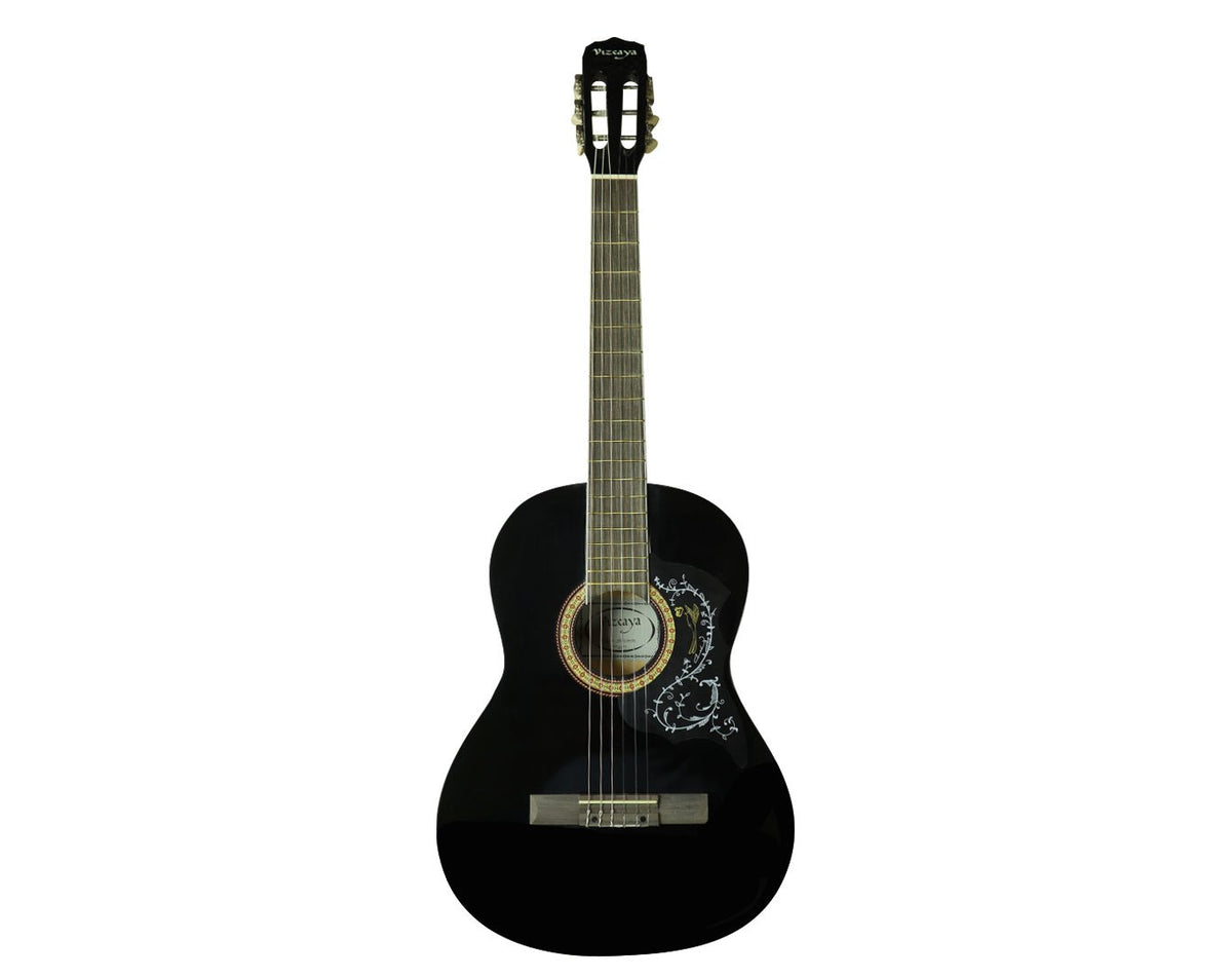Vizcaya 39" Classical Acoustic Guitar Black ARFG94