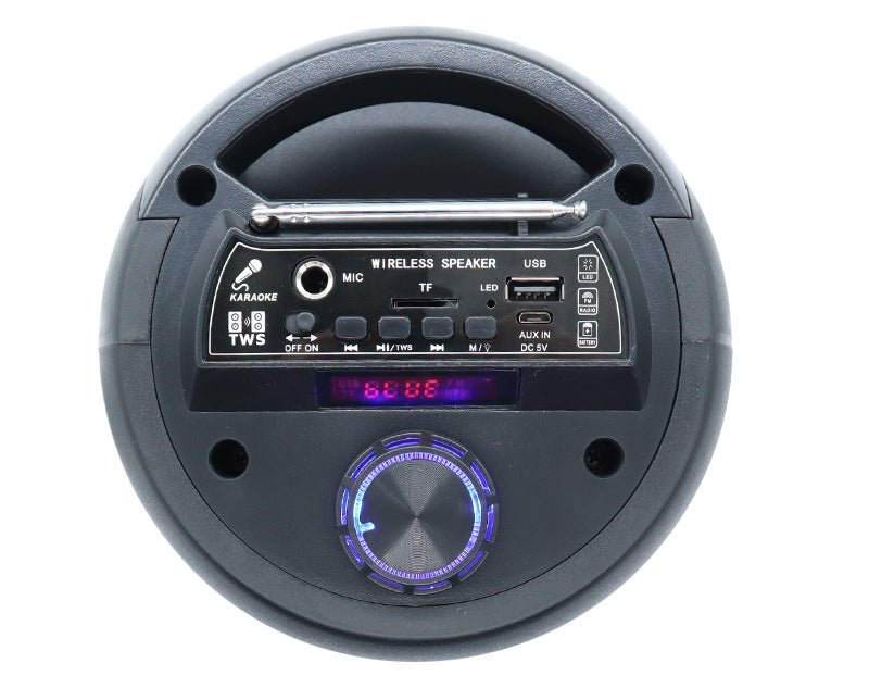 Portable Bluetooth Speaker LED Lights USB TF FM Radio AO9208 