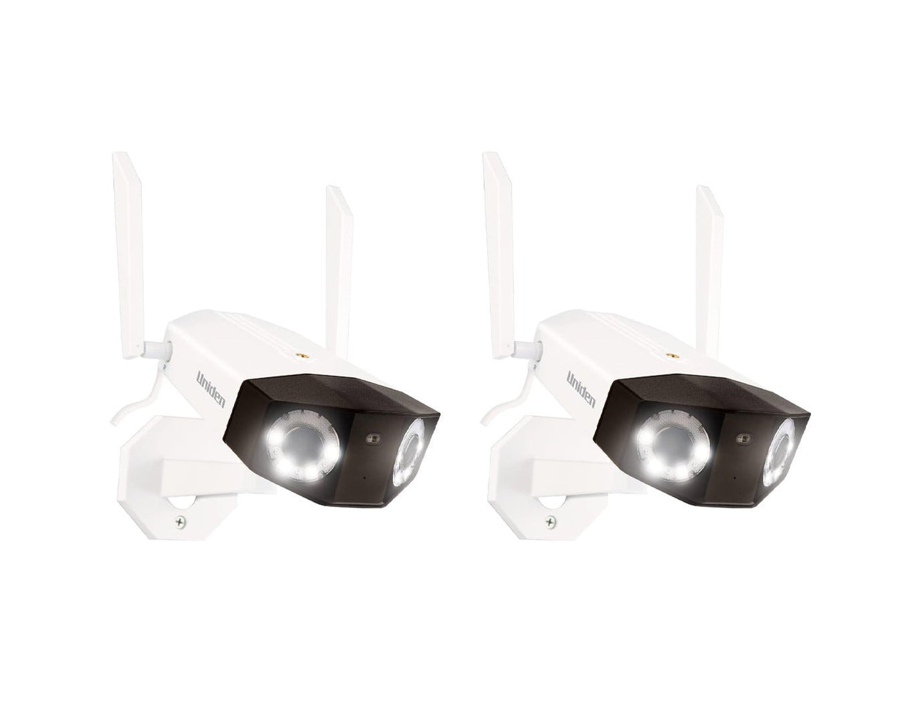 UNIDEN App Cam Pano Dual Lens Spotlight Security Camera 2 Pack