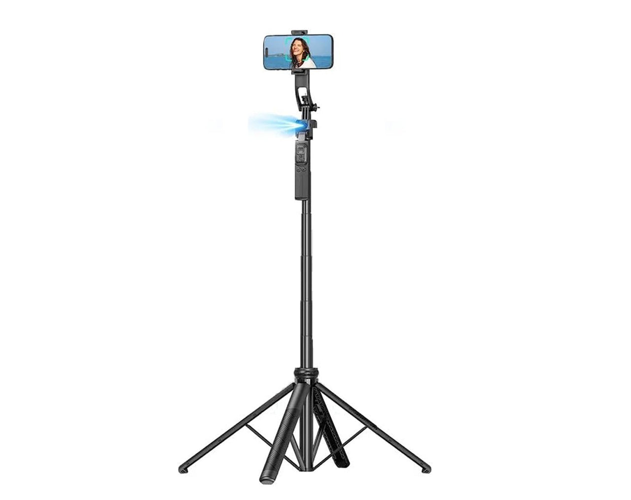 AI Face Tracking Quadrapod Adjustable Gimbal for Smart Phone B019