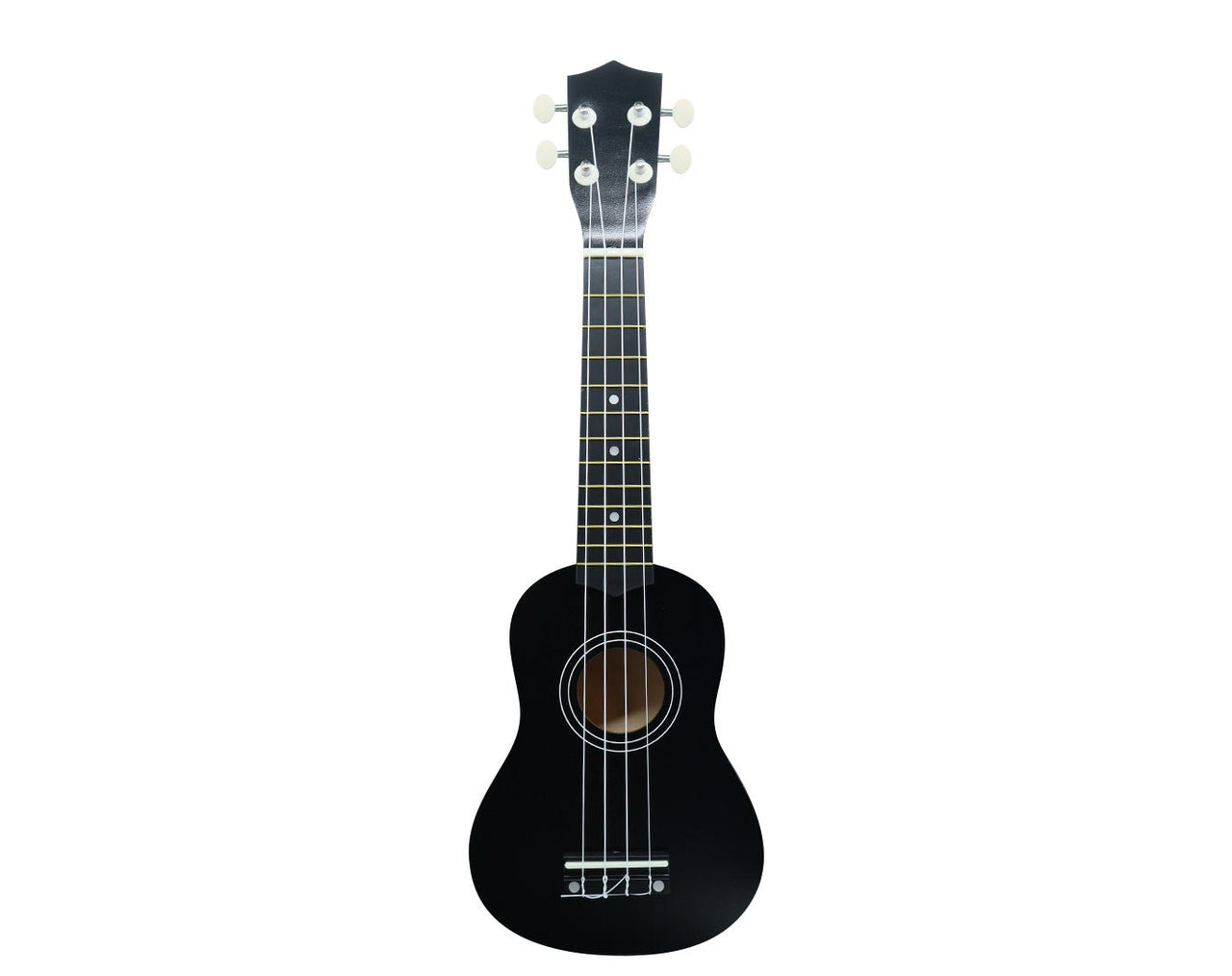 21" Soprano Ukulele 4 String Black UK-01-BLK