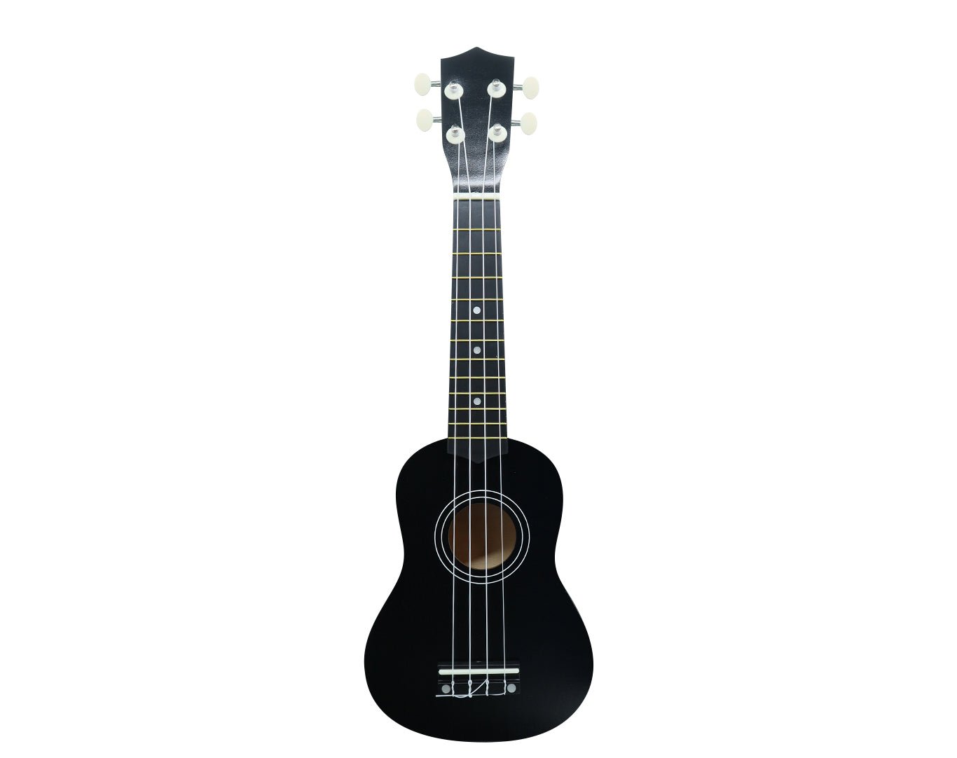 21" Soprano Ukulele 4 String Black UK-01-BLK