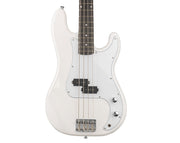 Freedom 4 String Medium Scale Electric Bass Guitar White PB-WH