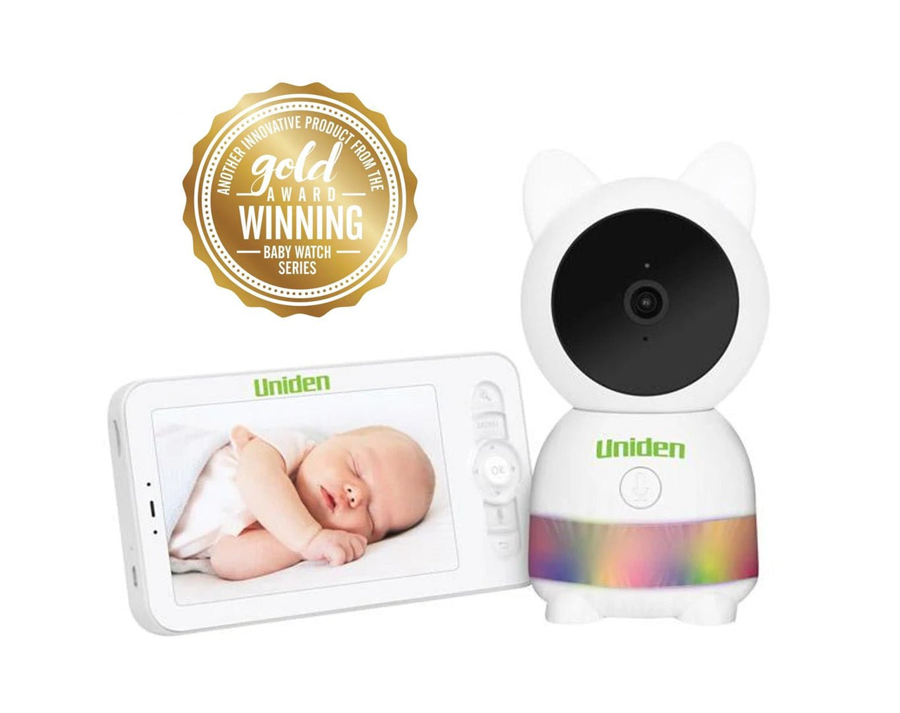 Uniden Smart Baby Video Camera & 5" Monitor 2K BW6181R