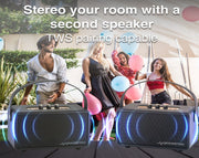 LASER *REFURBISHED* SoundTec Retro 24W BoomBox with Carry Strap