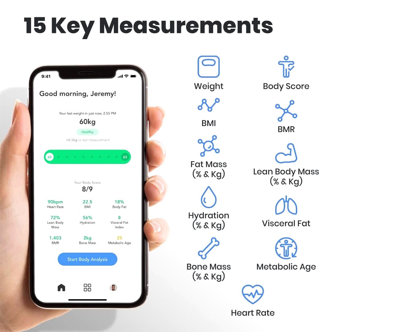 NOERDEN Sensori Scale WiFI Bluetooth Black NOERDEN-SENSORI