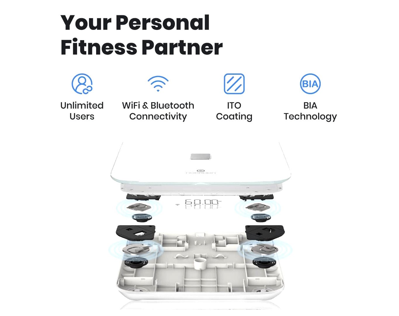 NOERDEN Sensori Scale WiFI Bluetooth Black NOERDEN-SENSORI