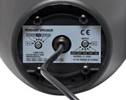 Redback 30W 100V Line Pendant Ceiling Speaker Black C1058