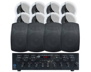 Weconic Indoor Outdoor Ceiling Speaker System Black 480W Bluetooth Amplifier 176C C62 SA850B