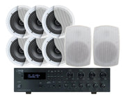 Weconic Indoor Outdoor Ceiling Speaker System White 320W Bluetooth Amplifier 184C C62 SA850B