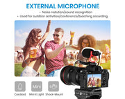 Moukey Camera Microphone with Accessories for Vlogging Camera/Smartphone MCM-1