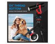 Moukey Camera Microphone with Accessories for Vlogging Camera/Smartphone MCM-1