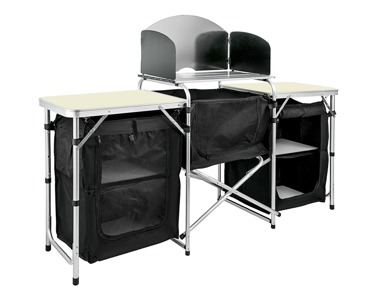 Portable Camp Kitchen Bench Tabletop Cabinet S987