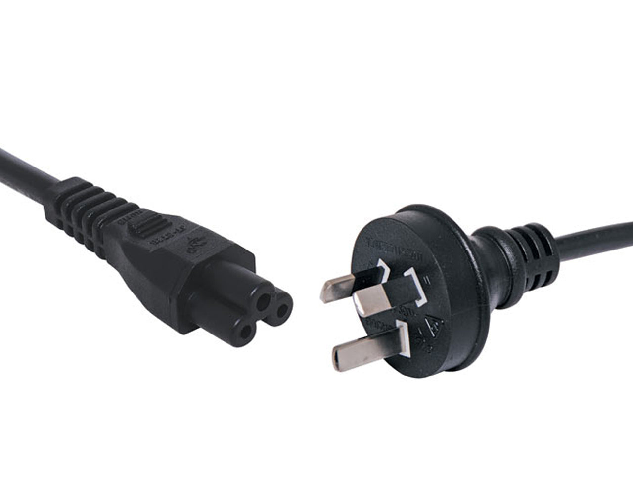1.8m Cloverleaf C5 Appliance 3 Pin 2.5A Mains Power Cable