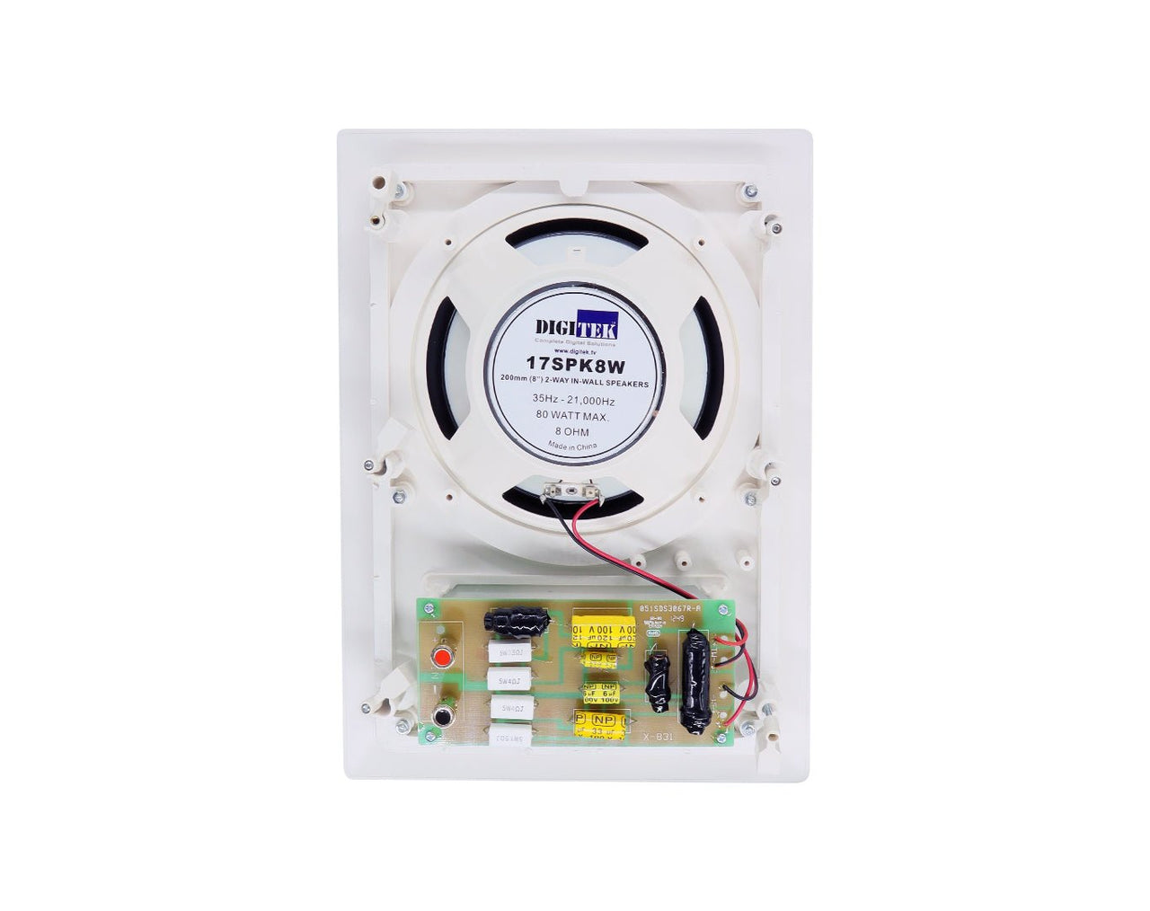 Digitek 80W 8" 2-Way Ceiling Speakers Pair 17SPK8W