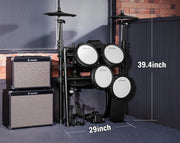 Donner Electronic Drum Set Kit with Stool Sticks Headphones DED-400